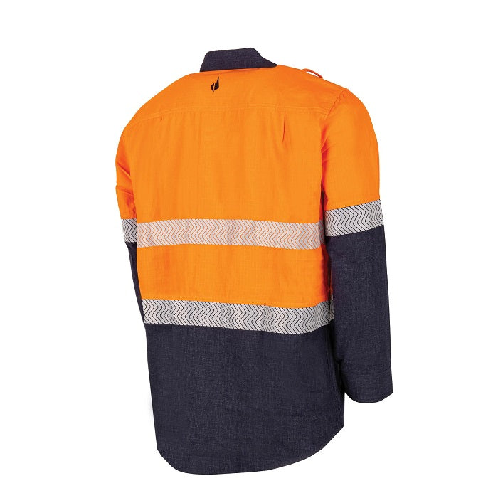 Bool BW2595T1 Regular Weight PPE2 Two Tone FR Shirt With Segmented FR Reflective Tape