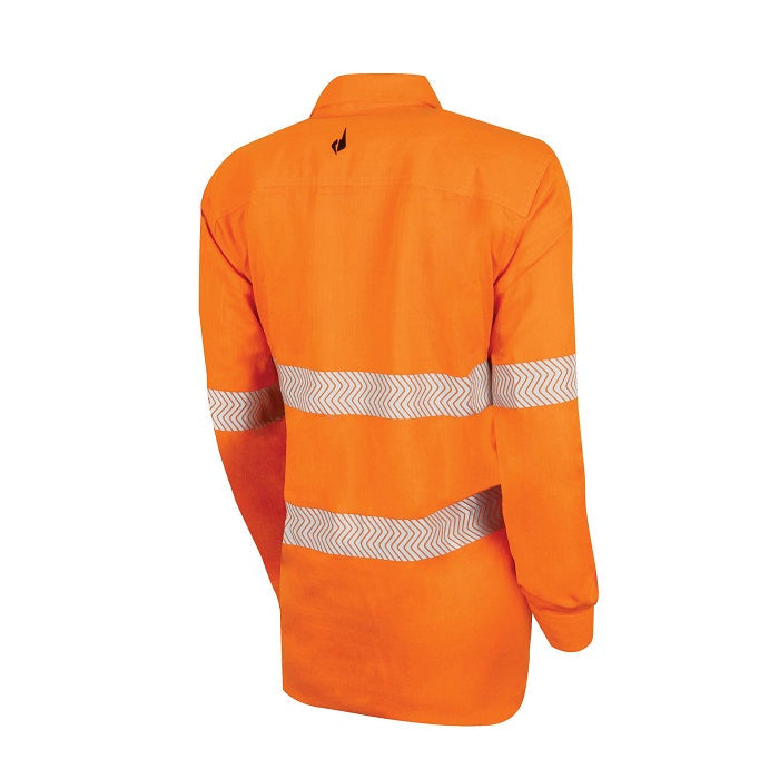 Bool BWW1595T1 Womens Regular Weight PPE2 FR Shirt With Segmented FR Reflective Tape