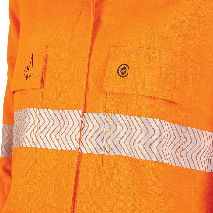 Bool BWW1595T1 Womens Regular Weight PPE2 FR Shirt With Segmented FR Reflective Tape