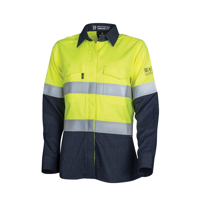 Bool BWW2590T1 Womens Regular Weight PPE2 FR Shirt With Loxy™ Reflective Tape