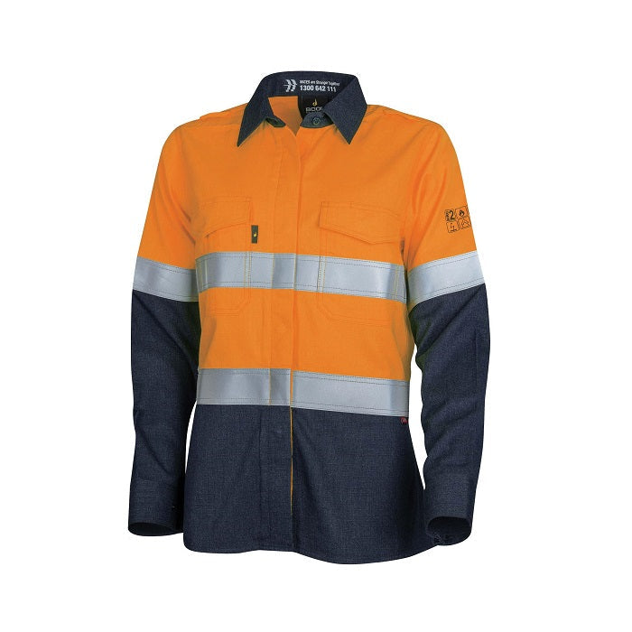 Bool BWW2590T1 Womens Regular Weight PPE2 FR Shirt With Loxy Reflective Tape