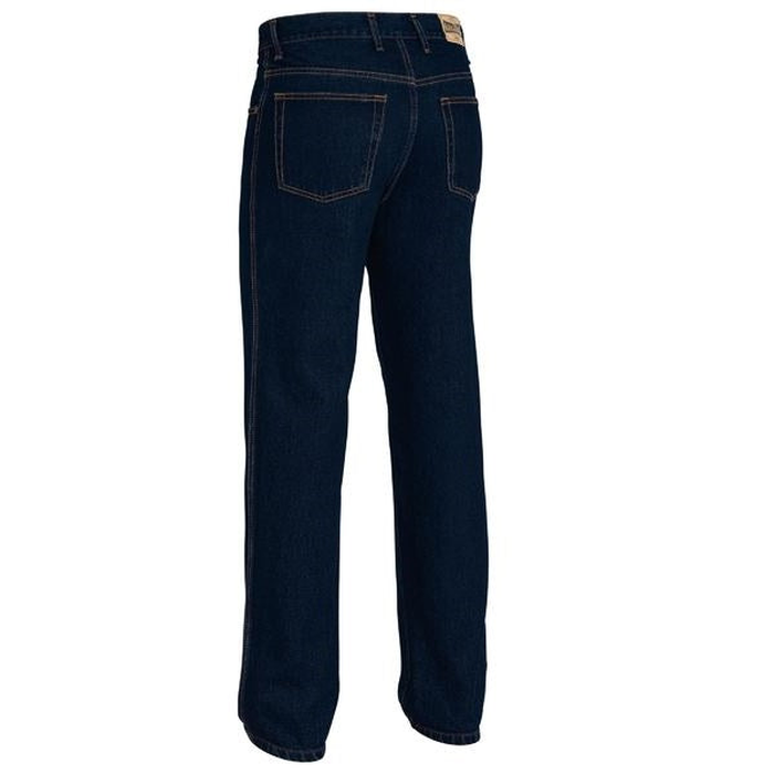 Bisley BP6050 Rough Rider Jeans, back view, blue denim