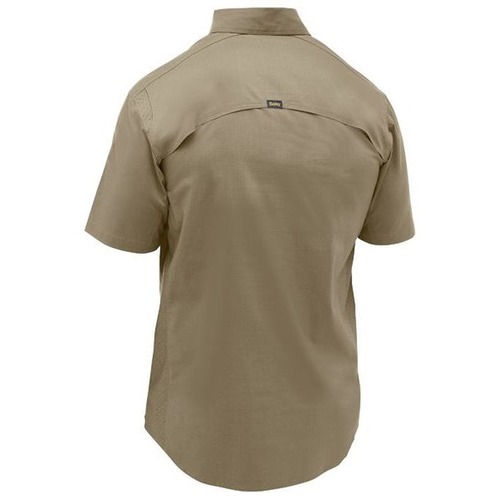 Bisley BS1490 X Airflow™ Stretch Ripstop Shirt, khaki, rear view