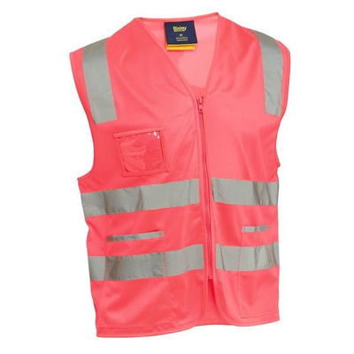 Bisley BV0341T Taped Hivis Safety Zip Vest