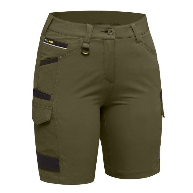 Bisley BSHL1332 Womens FLX & Move 4-Way Stretch Zip Cargo Shorts
