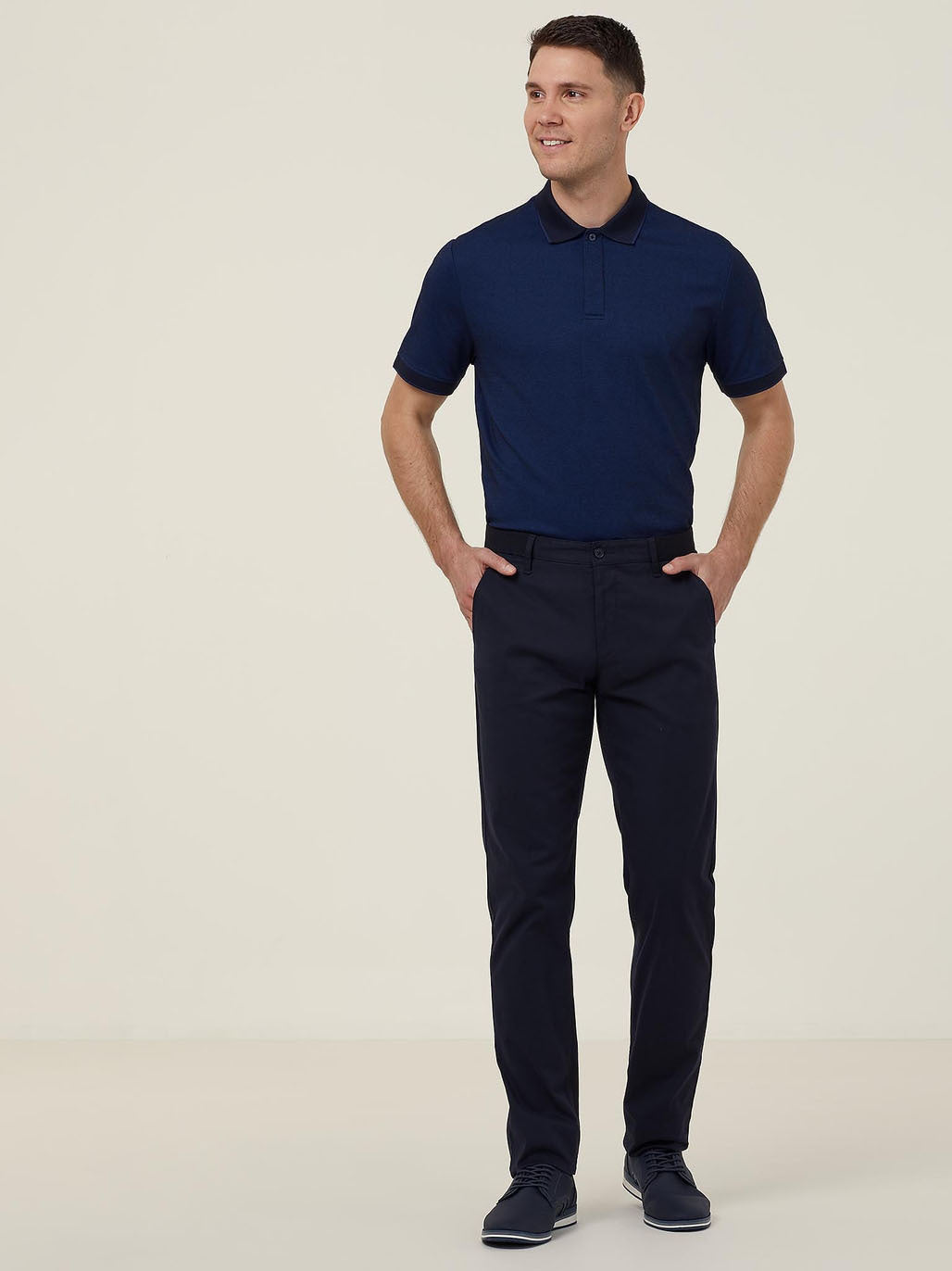 NNT CATJA4 Textu Short Sleeve Polo