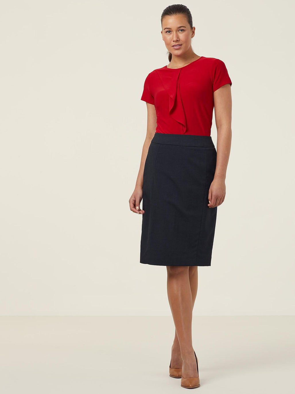 NNT CATU64 Ladies S/S Round Neck T Top Blouse