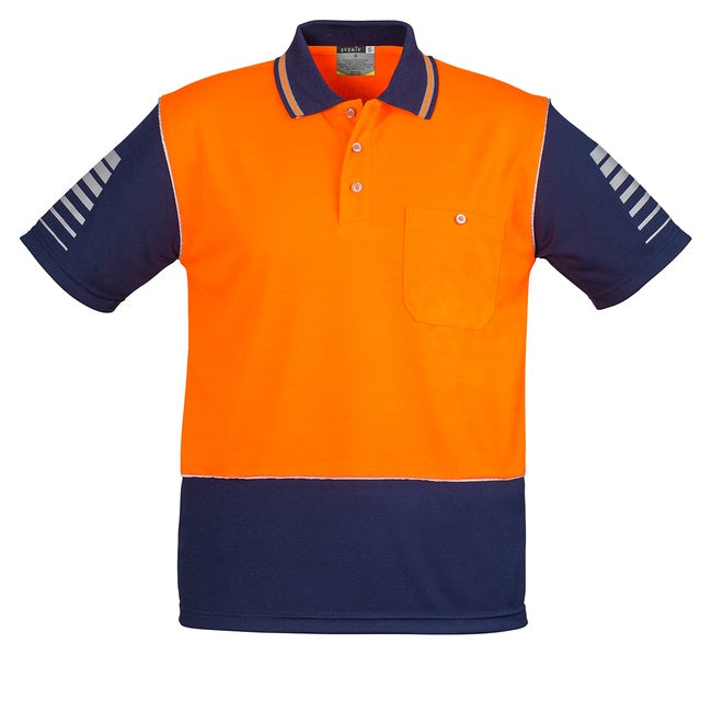 Syzmik ZH236 Mens HiVis Zone S/S Polo