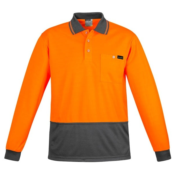 Syzmik ZH410 Mens Comfort Back L/S Polo