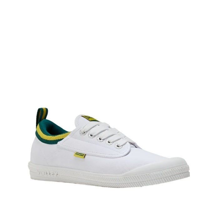 Volley DWVUE004 Unisex International Low Non Safety Shoe - White/Green - Alternative Additional Angled Front View