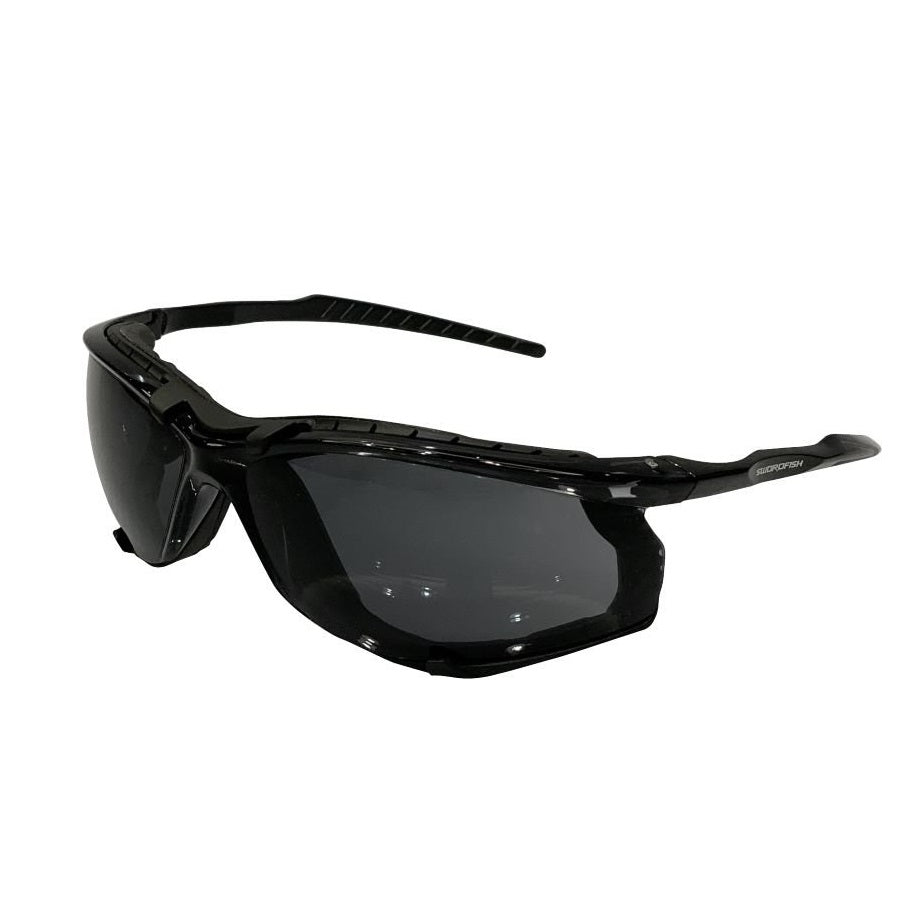 Maxisafe ESW391-G Swordfish Safety Glasses with Anti-Fog Smoke Lens, Assembled with Gasket