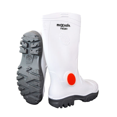 Maxisafe FWG901 Stimela Executive White Safety Gumboots