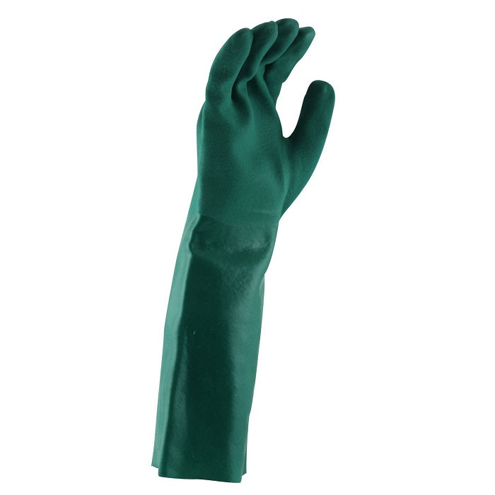Maxisafe GPD134/45 Green Double Dipped PVC Glove 45cm