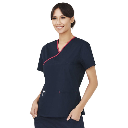 Biz Collection H10722 Ladies Crossover Scrubs Top