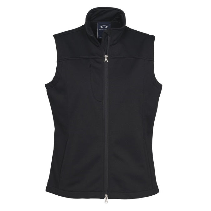 Biz Collection J29123 Ladies Soft Shell Vest - Black - Alternative Front View