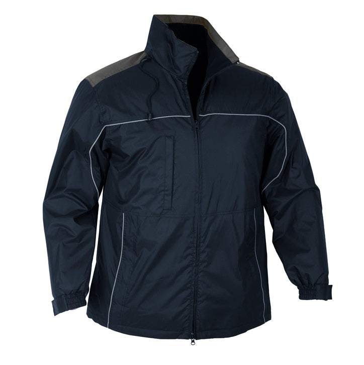 Biz Collection J3887 Unisex Reactor Jacket - Navy/Graphite - Back View