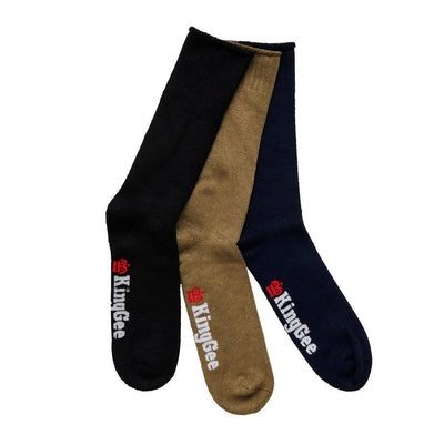 KingGee K09271 Mens 3 Pack Bamboo Socks