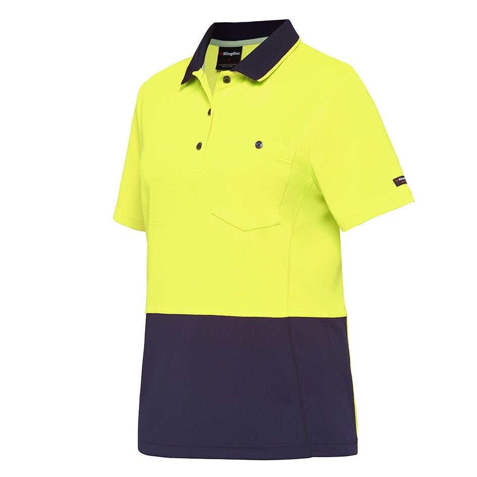 KingGee K44735 Women's Workcool Hyperfreeze Spliced Polo S/S