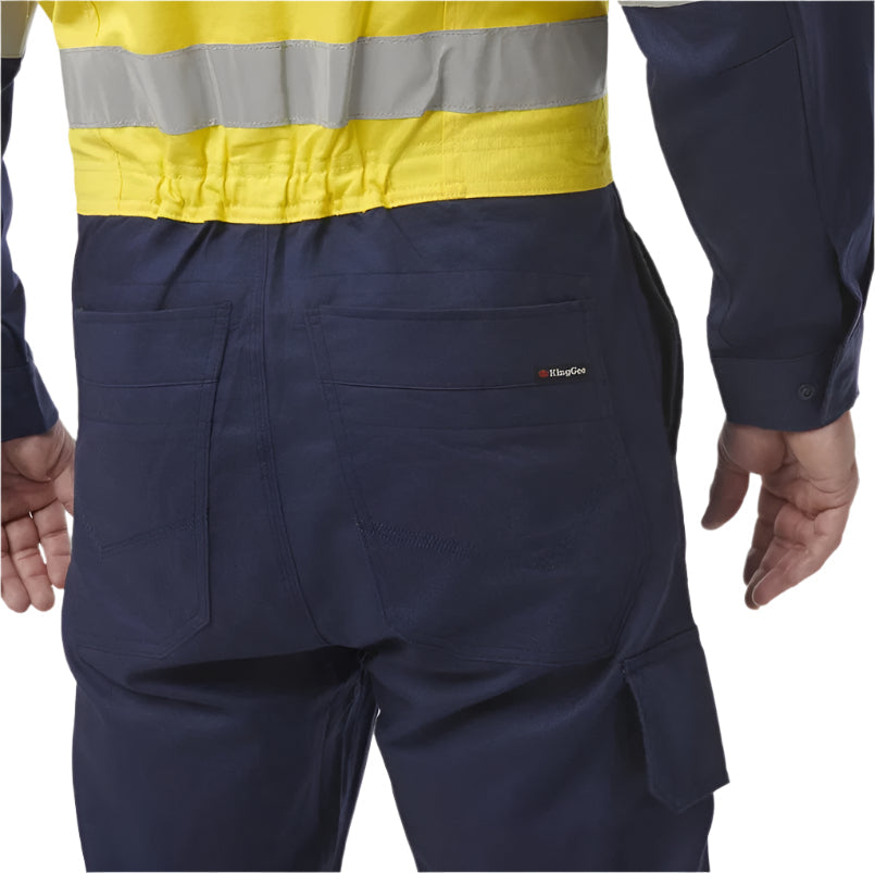 KingGee K51540 KingGee 2 Reflective Spliced Combination Overall