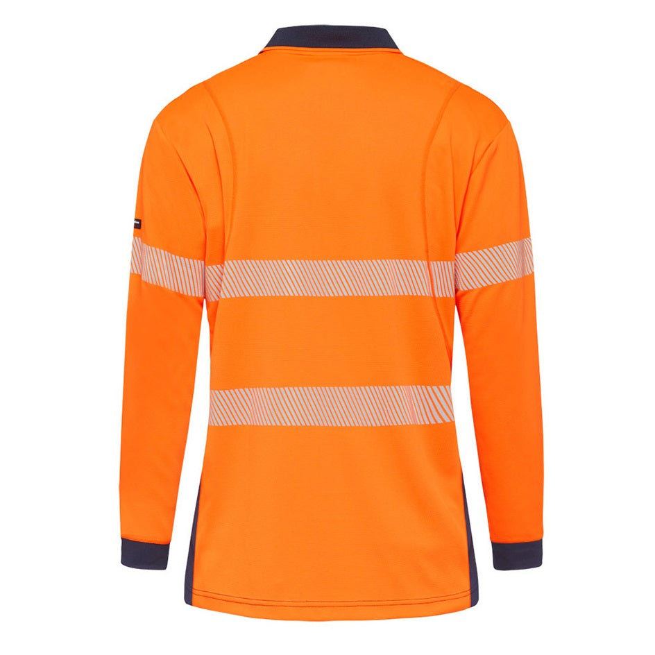KingGee K54225 Workcool Hyperfreeze HiVis Taped Spliced Polo L/S