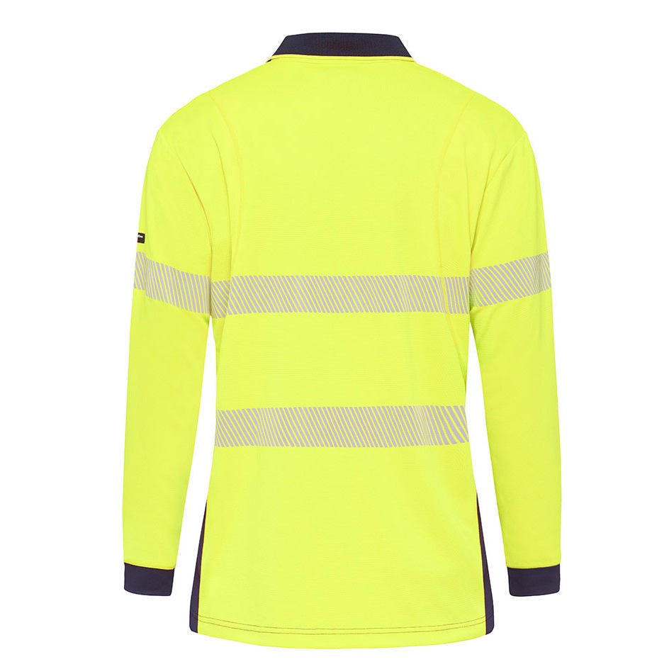 KingGee K54225 Workcool Hyperfreeze HiVis Taped Spliced Polo L/S