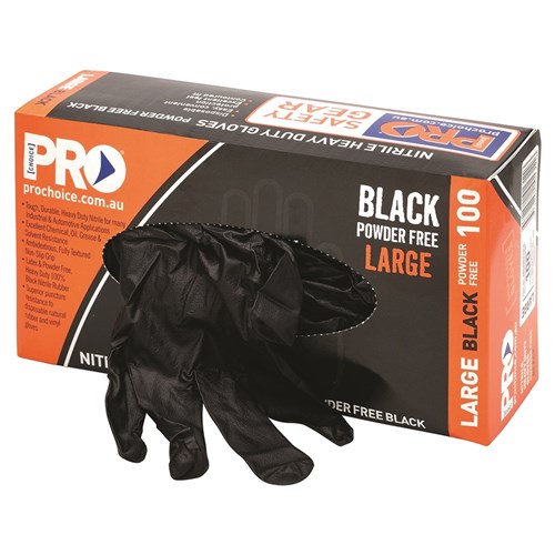 Pro Choice MDNPFHD Nitrile Powder Free Heavy Duty Gloves - 100 Pack