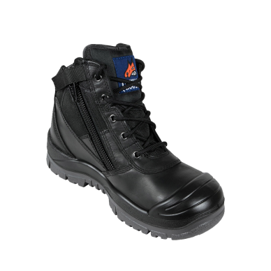 Mongrel 461020 Black ZipSider Safety Boot With Scuff