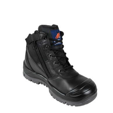 Mongrel 461020 Black ZipSider Safety Boot With Scuff