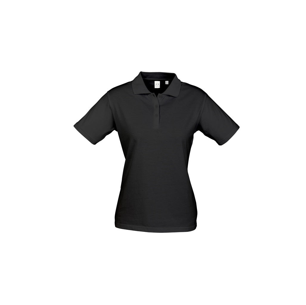 Biz Collection P112LS Ice Ladies Polo - Black - Alternative Front View