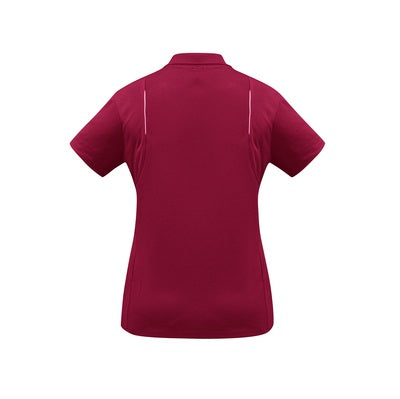 Biz Collection P244LS Ladies United Polo Red/White