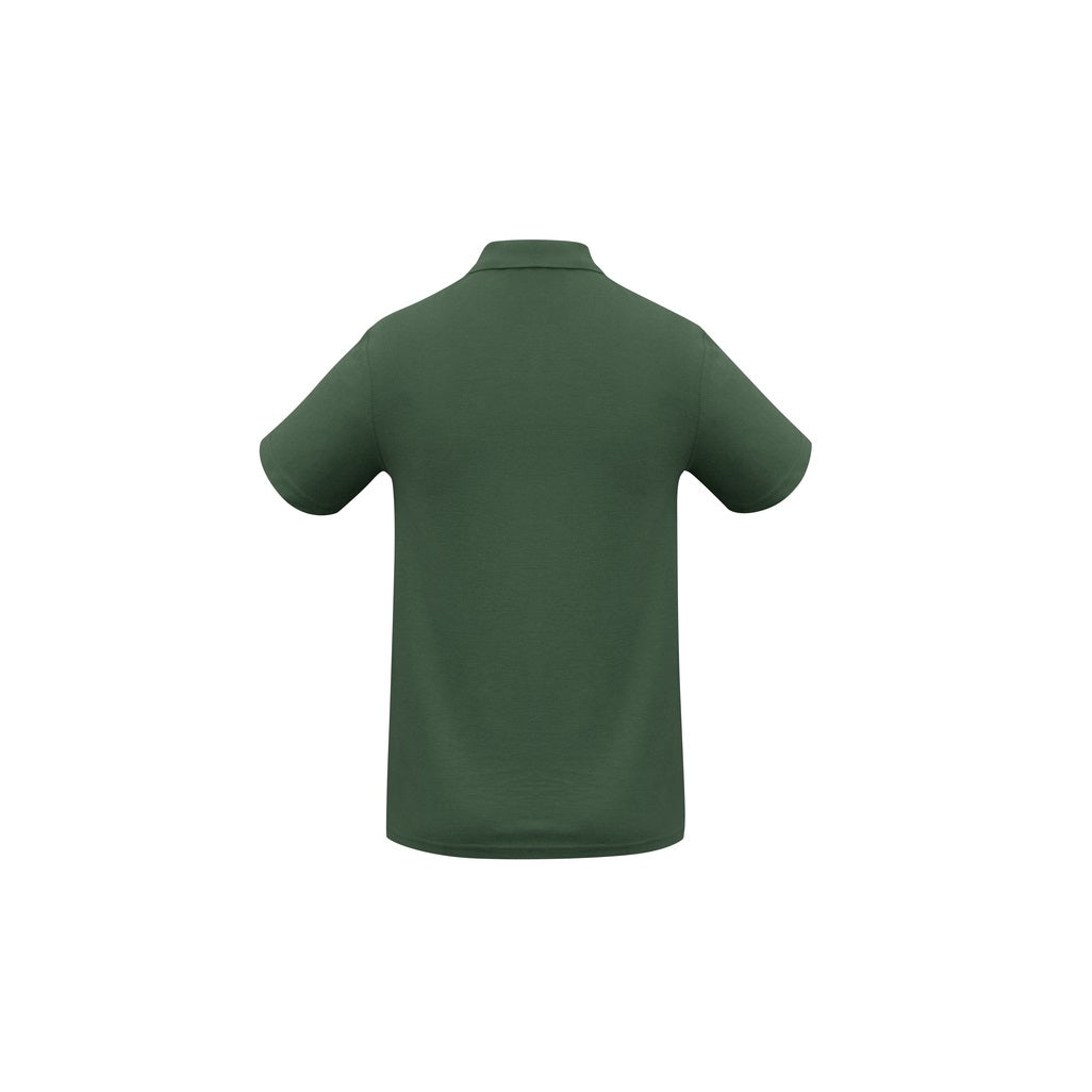 Biz Collection P400MS Crew Mens Polo Forest