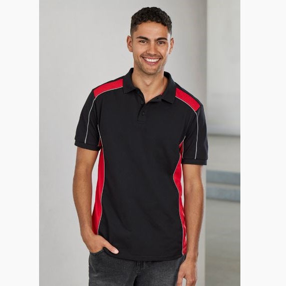 Biz Collection P413US Unisex Grid Short Sleeve Polo