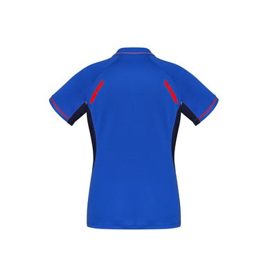 Biz Collection P700LS Ladies Renegade Polo Royal/Navy/Fluro Orange