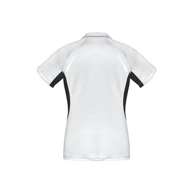 Biz Collection P700LS Ladies Renegade Polo White/Black/Silver