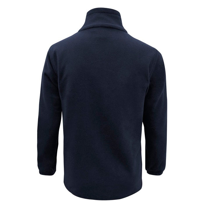 Biz Collection PF630 Mens Plain Micro Fleece Jacket - Navy - Back View