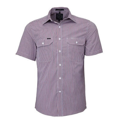 Pilbara RMPC008S Mens Short Sleeve Double Pocket Shirt