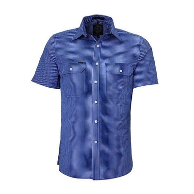 Pilbara RMPC009S Mens Short Sleeve Double Pocket Shirt