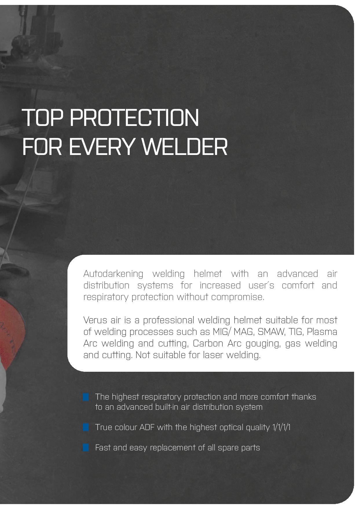 Maxisafe R813001 CleanAIR Verus Welding Helmet & Basic PAPR Kit