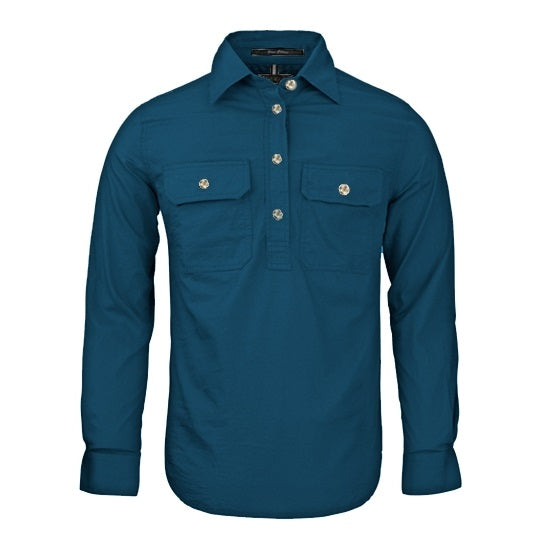Pilbara RM300CF Women's Closed Front L/S Shirt Diesel