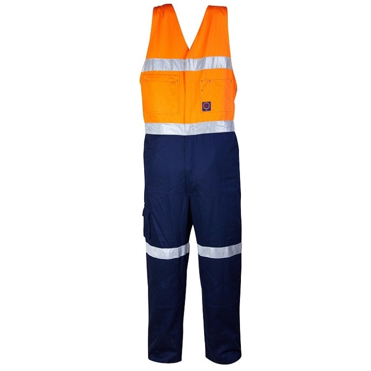 Ritemate RM909AR 2-Tone Action Back Overall 3M Tape - Orange/Navy - Front View