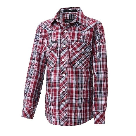 Pilbara RMPW010 Western Children's Snap Button L/S Shirt