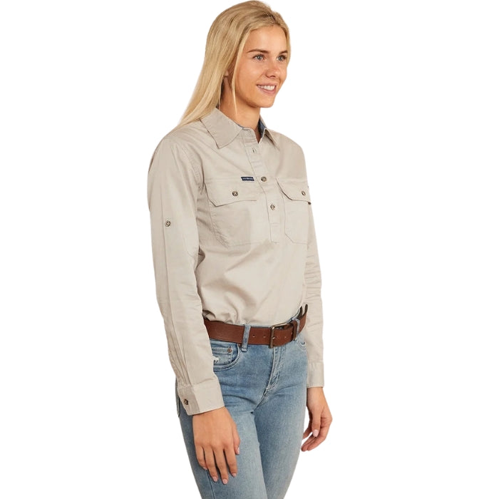 Ringers Western 171210002 Pentecost River Womens Half Button Work Shirt