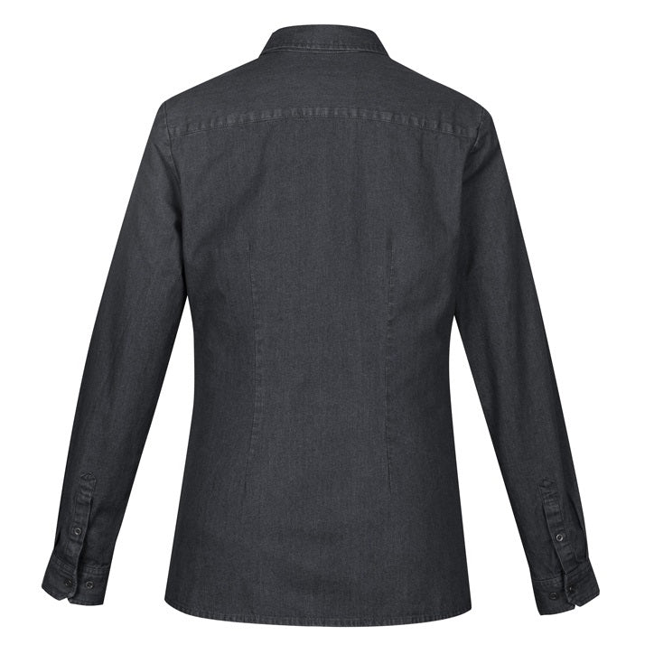 Biz Collection S017LL Ladies Indie Denim L/S Shirt