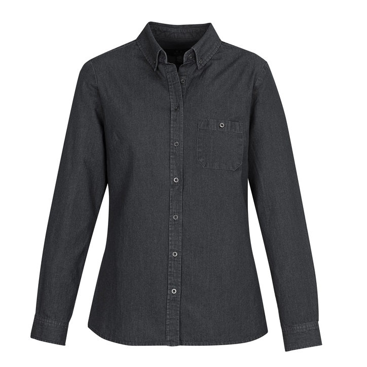 Biz Collection S017LL Ladies Indie Denim L/S Shirt