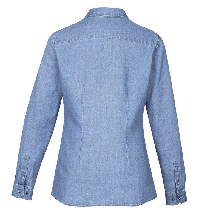 Biz Collection S017LL Ladies Indie Denim L/S Shirt