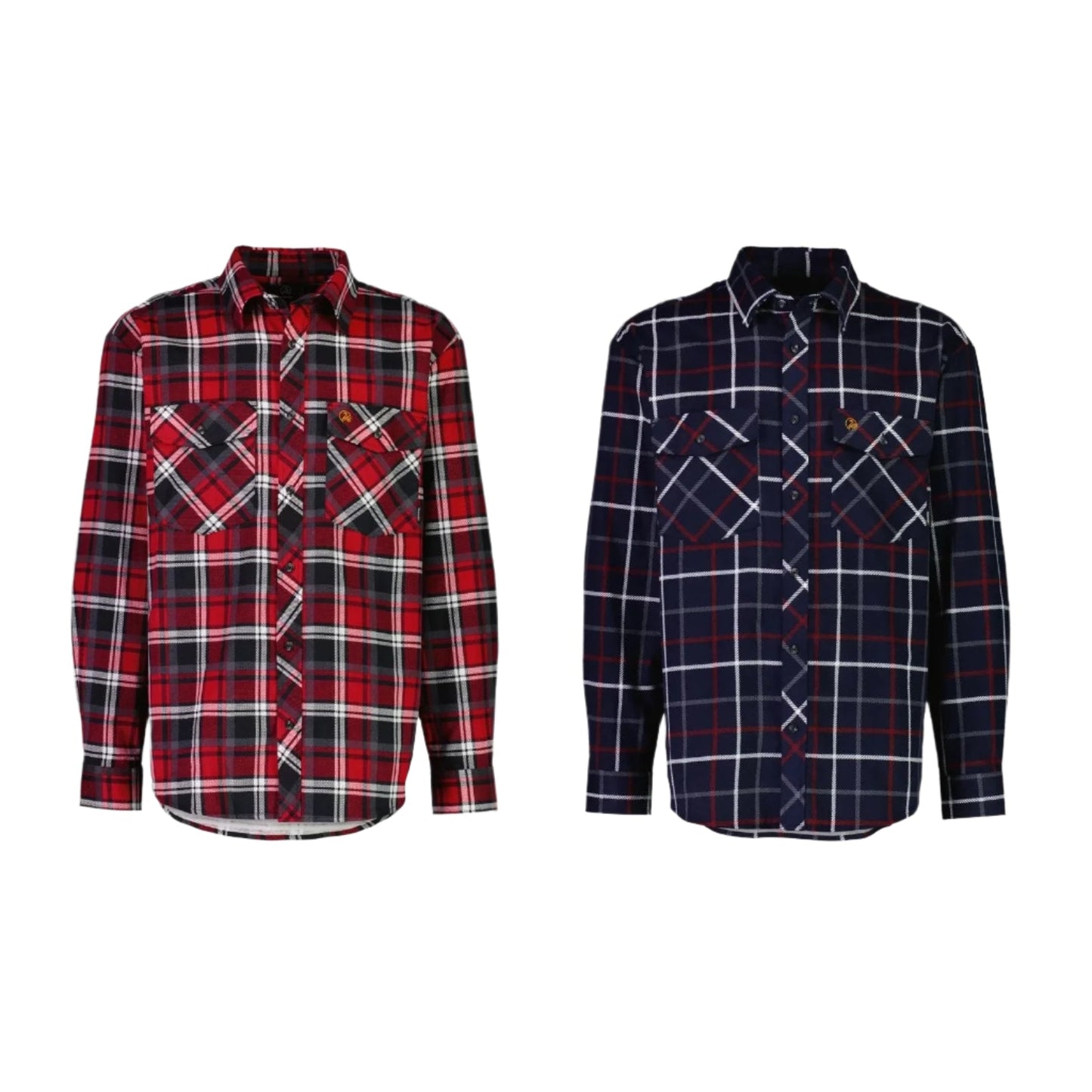 Swanndri SE18250M Mens Full Button Egmont Twin Pack
