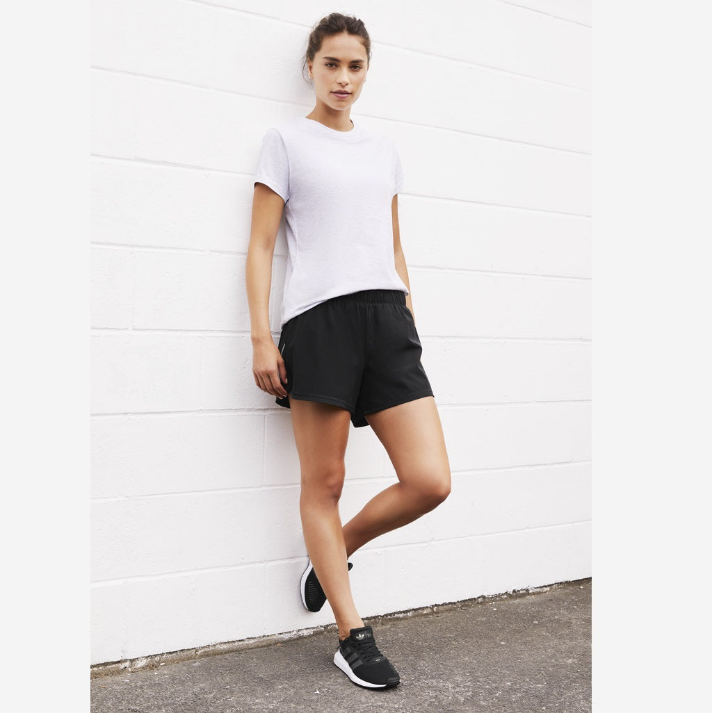 Biz Collection ST512L Ladies Tactic Shorts -Black colour - Lifestyle view