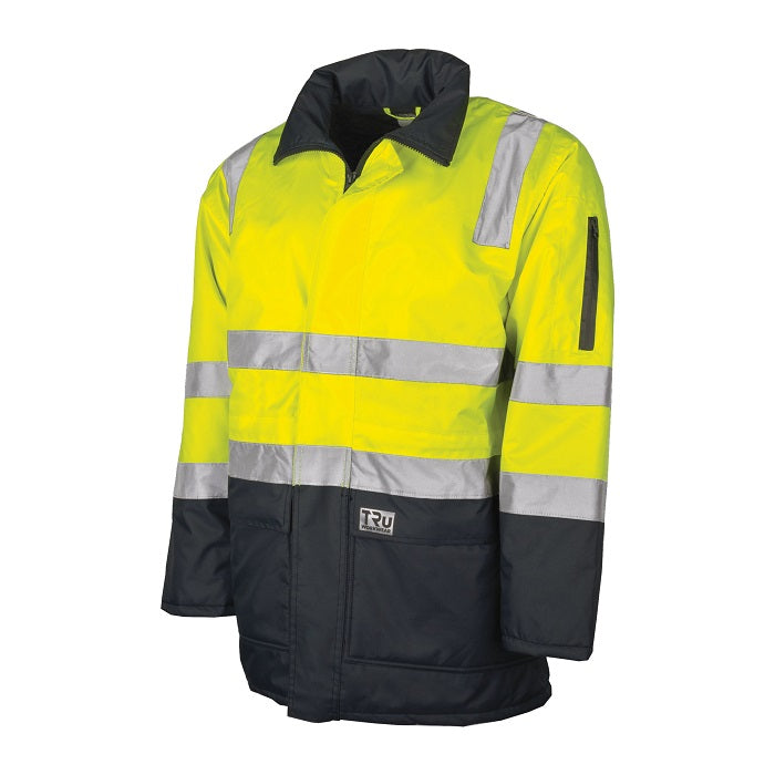 Tru Workwear TJ2930T4 Quilted Rain Jacket With Reflective Tape