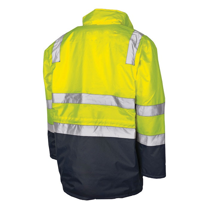 Tru Workwear TJ2930T4 Quilted Rain Jacket With Reflective Tape