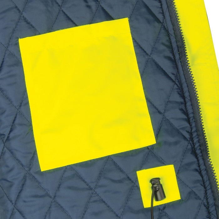 Tru Workwear TJ2930T4 Quilted Rain Jacket With Reflective Tape